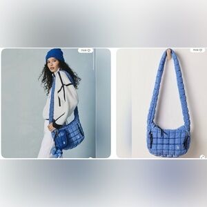 FP quilted baby carryall bag- blueberry